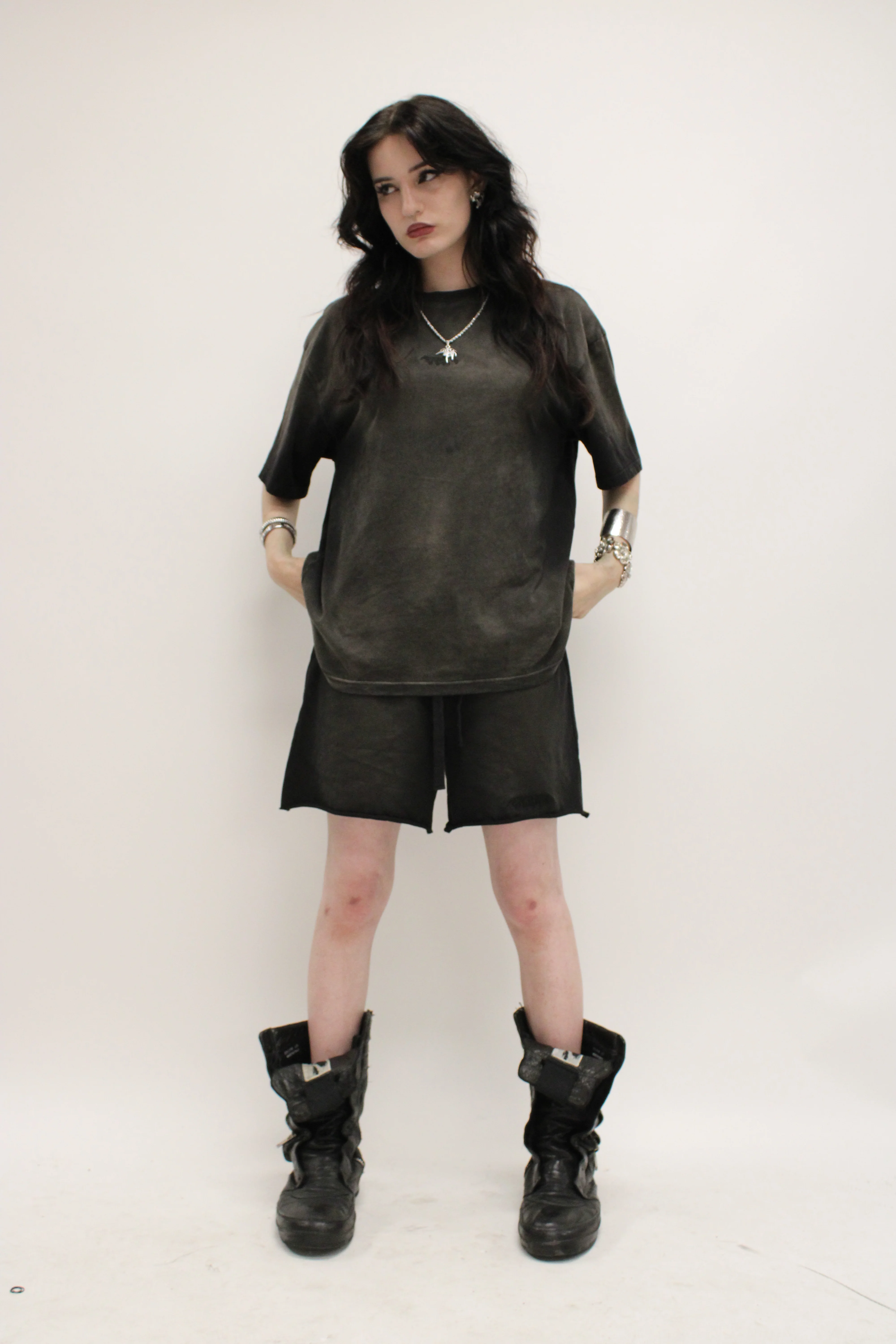 CASUAL WASHED SHORTS - Image 9