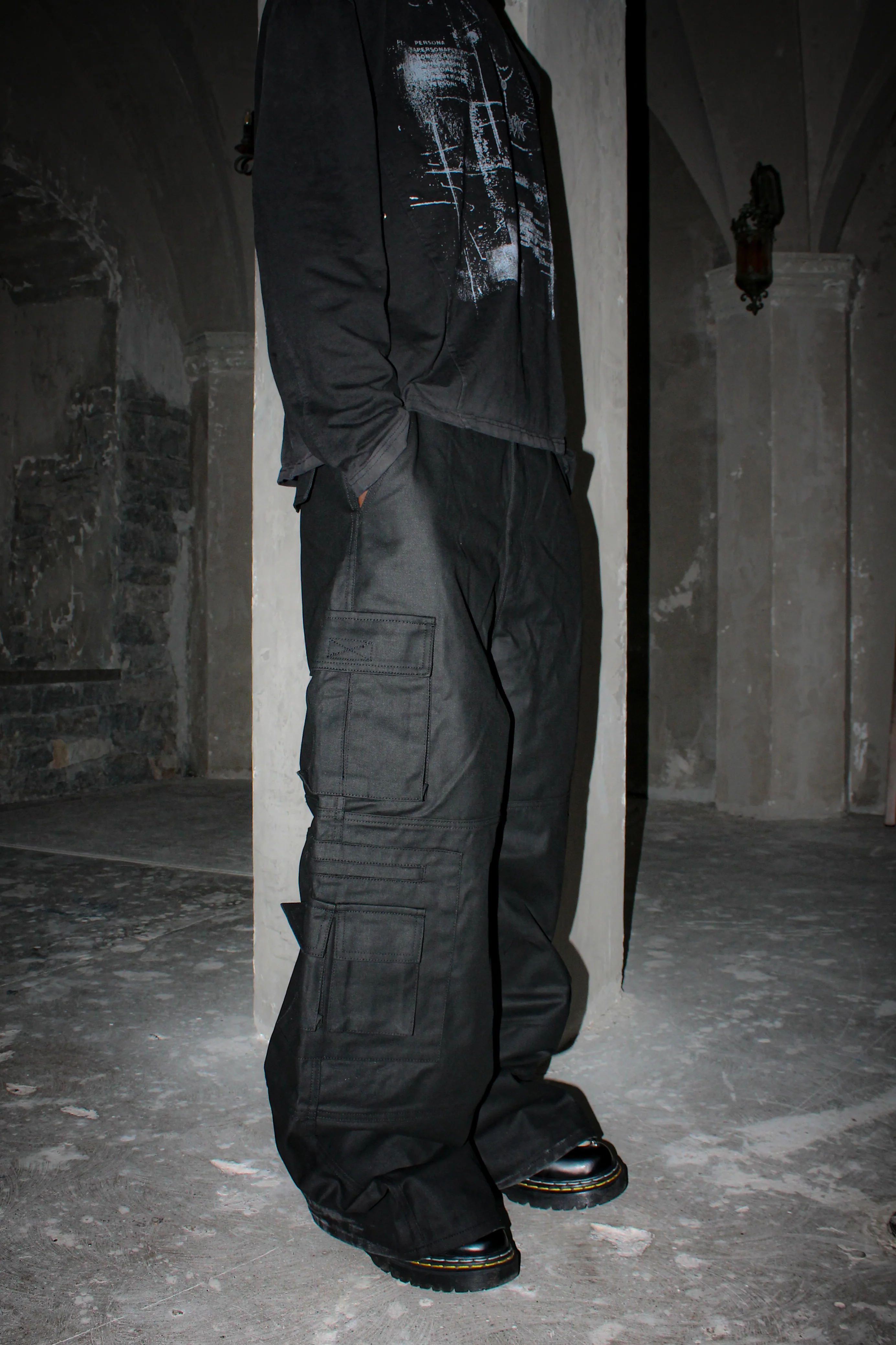 WAXED CARGO PANTS - Image 4
