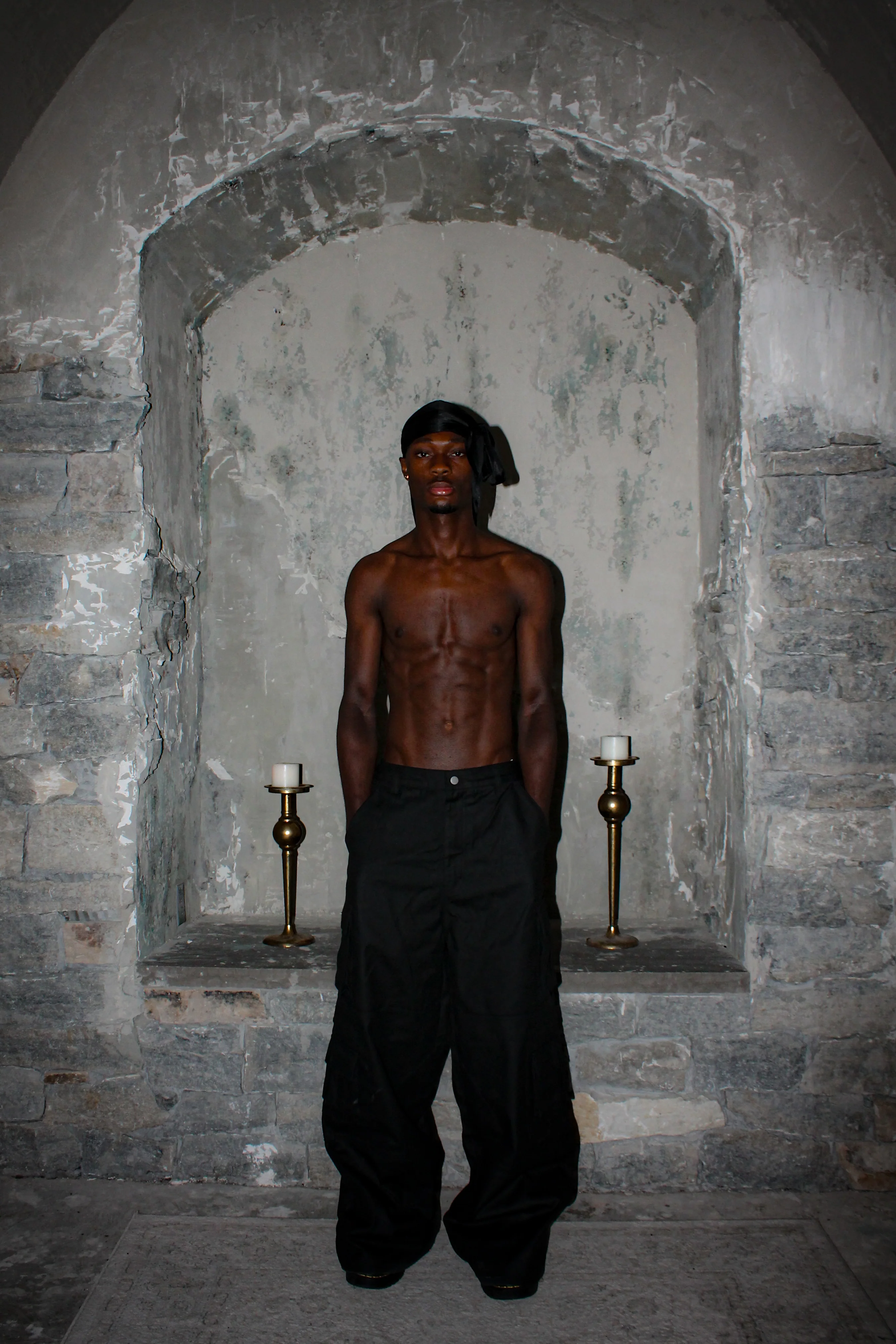 WAXED CARGO PANTS - Image 7