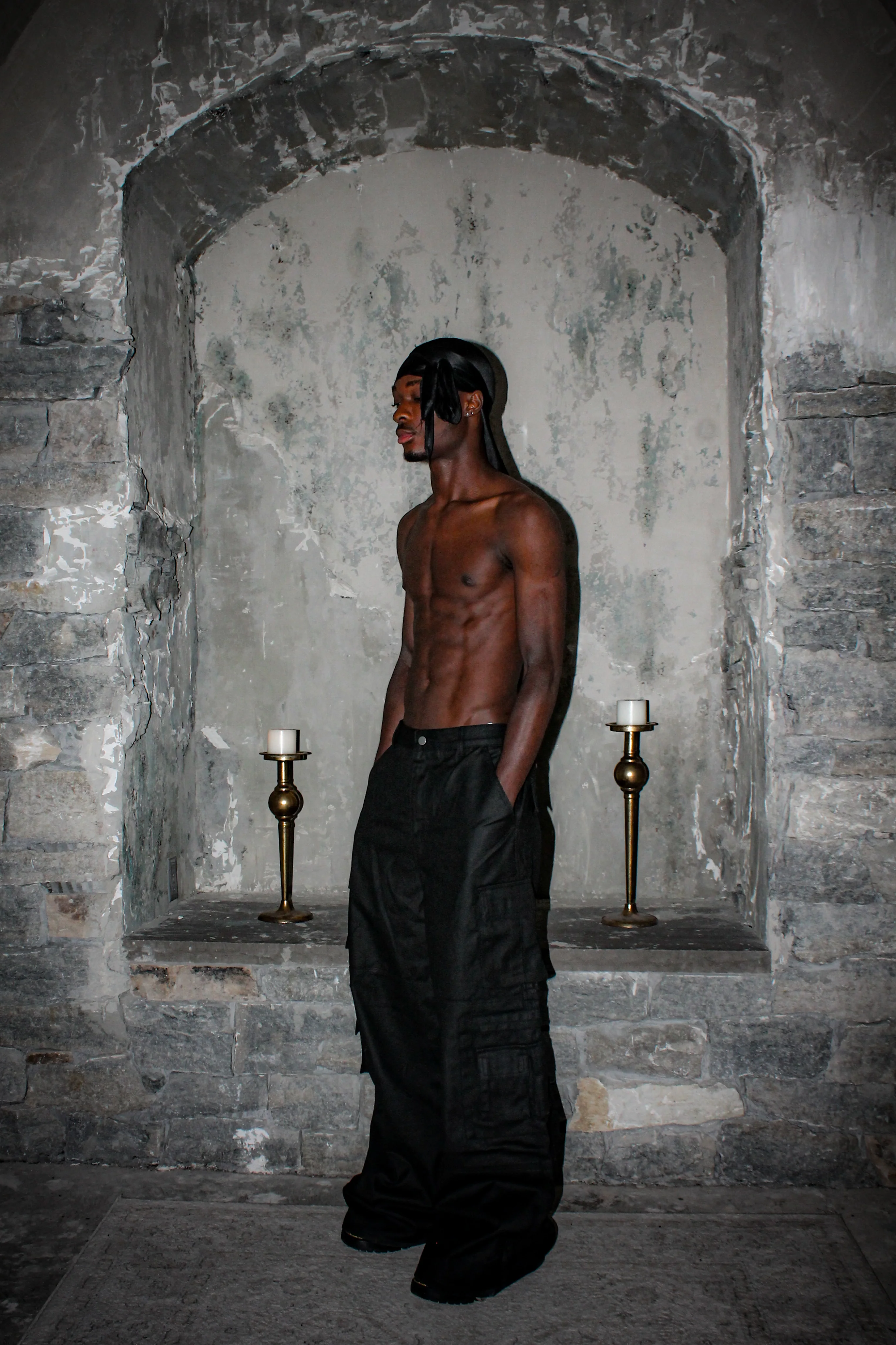 WAXED CARGO PANTS - Image 8